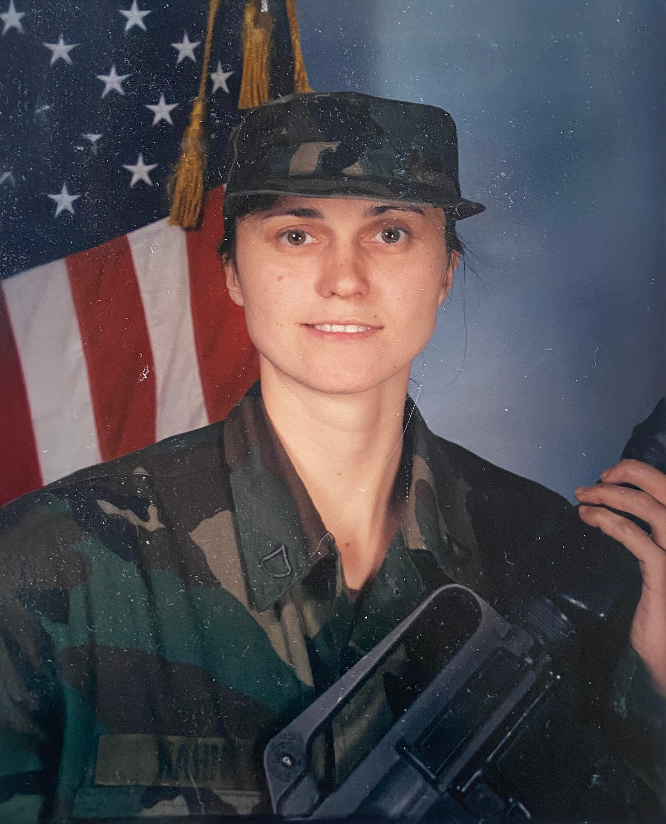 Woman in uniform.
